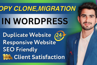 copy clone, redesign, migrate, and duplicate any wordpress website
