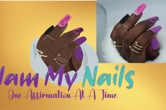 make beautiful hand nails logo of your nails salon