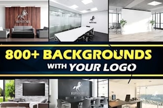 design a custom zoom virtual background with your logo