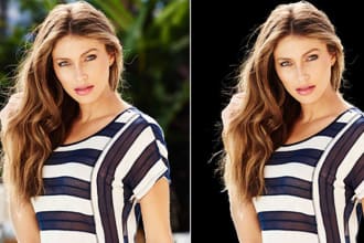 do professional photoshop masking, background removal