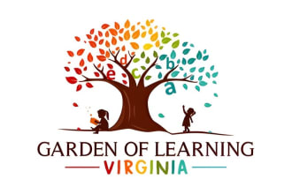 do modern kids children daycare childcare school toy shop logo design