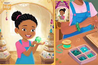 illustrate ai children story book illustration and children book illustration