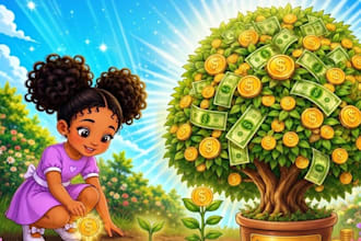 illustrate ai children story book illustration and children book illustration
