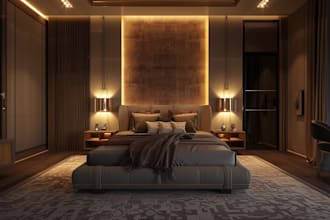 create creative bedroom or other room designs using ai