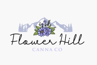 create a fresh, imaginative floral logo with new thinking