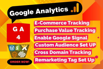 setup google analytics 4, tag manager and ga4 ecommerce server side tracking