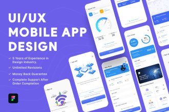 do attractive mobile app UI UX design and web app design
