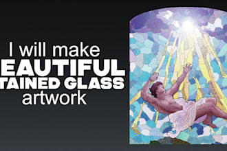 create stained glass art for your characters and story