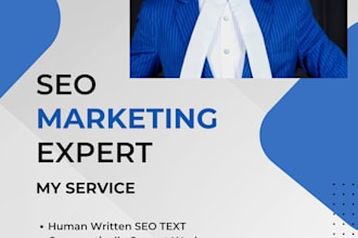 write high quality SEO blog posts and articles