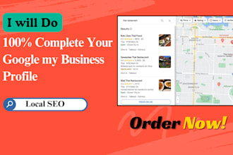 create and optimize your google my business profile and manage