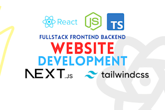 make fullstack web app in react, next, nodejs or mernstack
