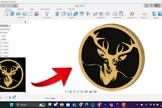 convert 2d to 3d logo design stl step dxf dwg for 3d printing