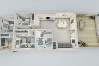 design and create 3d floor plans and renderings