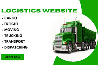 create logistics, trucking, dispatch, freight, cargo, moving company website