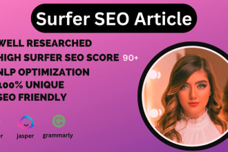 do surfer SEO article writing and creative writing in 24 hours