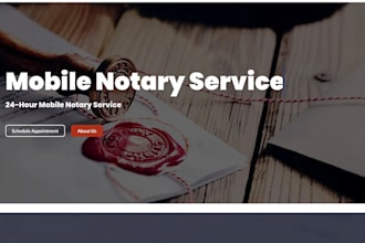 build exceptional notary website, notary landing page, stylish notary logo