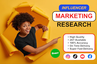 do influencer marketing research for youtube and instagram