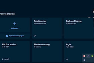 make firebase or firestore  web app using react js,