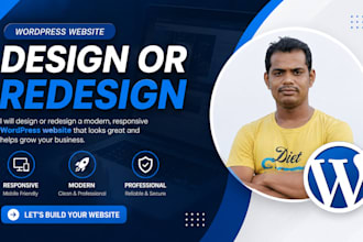 wordpress responsive website design or redesign