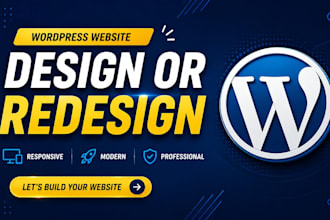 wordpress responsive website design or redesign