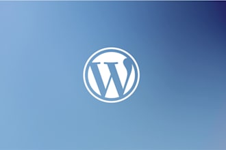 install wordpress, setup theme, do customization