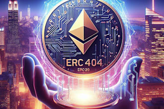 create erc404 token smart contract on blockchain