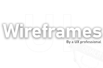 create wireframes for your website or app