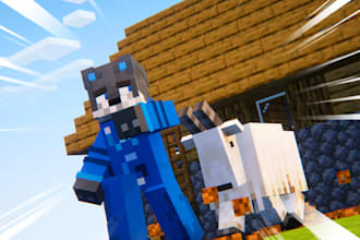 make a minecraft thumbnail or gfx for you