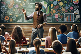 write lesson plans and create teaching materials