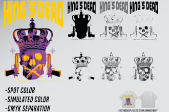 get accurate color separation for spot and simulated process printing
