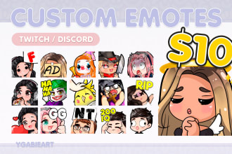 create cute emotes in chibi style