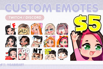 create cute emotes in chibi style