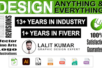 be your professional graphic designer expert
