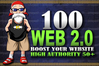 create 40 web 2 0 backlinks high authority da pa sites
