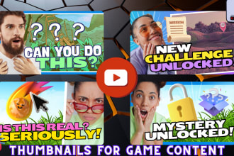 design thumbnails for gaming content and youtube streams