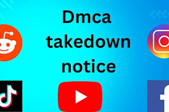 remove and  report facebook,twitter,reddit,instagram,under dmca law