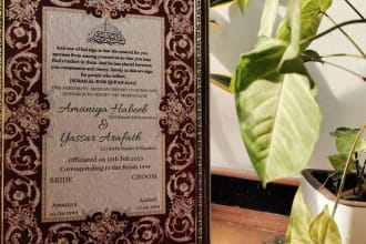 create marriage certificate, bridal shower, invitation cards for all events