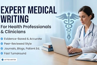 write expert medical content for health professionals