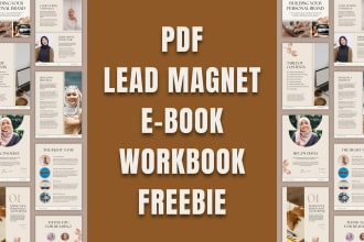 design your PDF lead magnet, ebook, workbook, worksheet, checklist, or freebie
