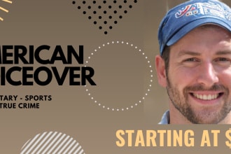 record an american voiceover, cheap