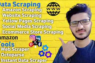 do any web scraping, web scraper, amazon scraping