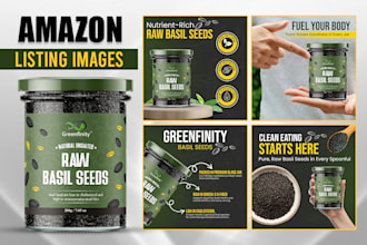 design amazon product listing images infographic pictures editing