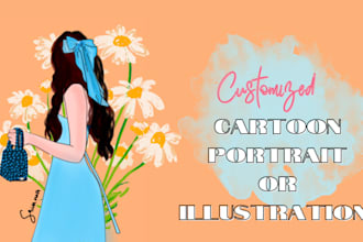draw customised cartoon portrait or illustration