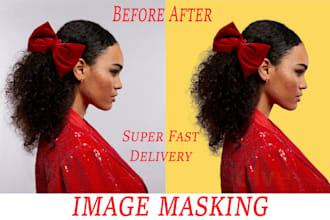 do photoshop image masking and transparent background