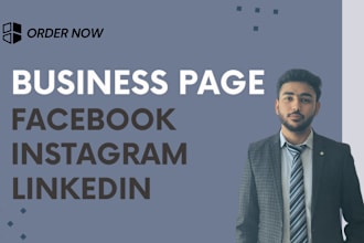 create and manage your facebook, instagram, and linkedin business page