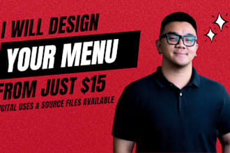 do restaurant menu design, food menu or digital menu