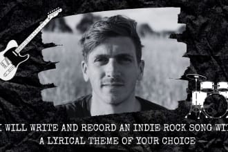 write an indie rock song with a lyrical theme of your choice