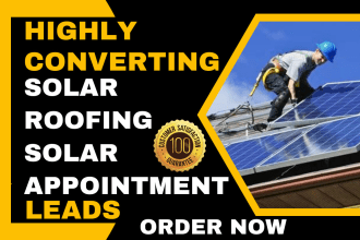 generate solar, roofing construction solar panel solar appointment roofing leads