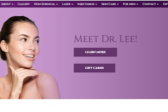 design medical spa website, aesthetics or weight loss clinic wordpress website