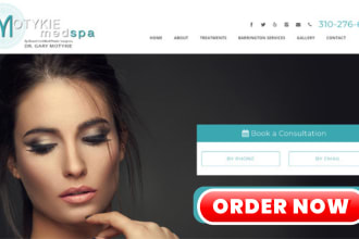 design medical spa website, aesthetics website, pediatrician wordpress website